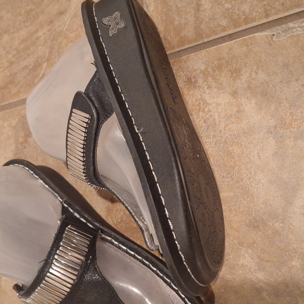 Alegria CAR 653 Black EMBELLISHED SANDALS. 39/ 8.5 - Picture 6 of 8